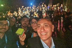 Selfie col pubblico