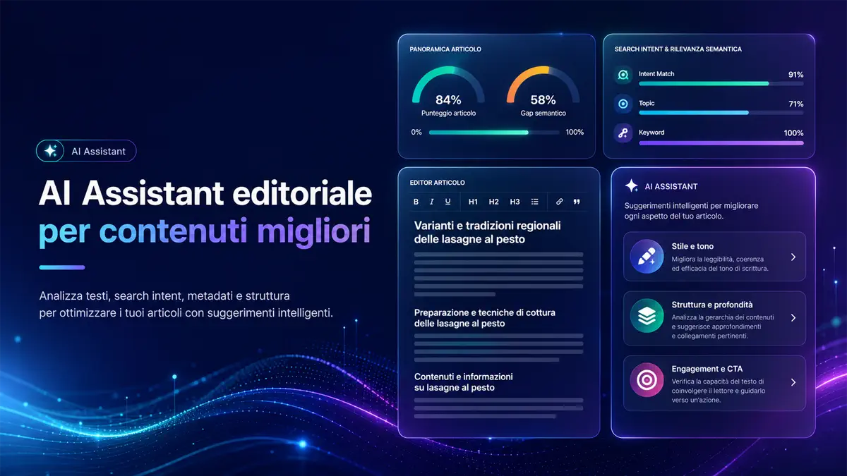 Lavora sul contenuto con dati e intenti