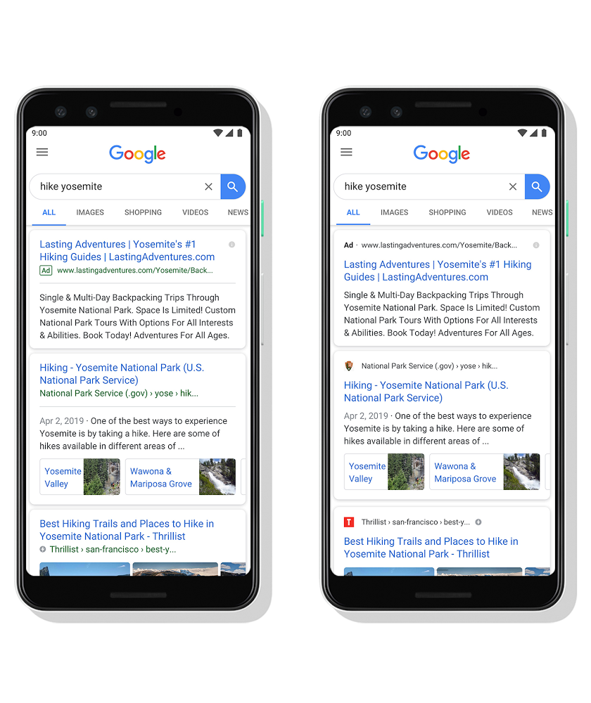 Cambia Google Search da mobile