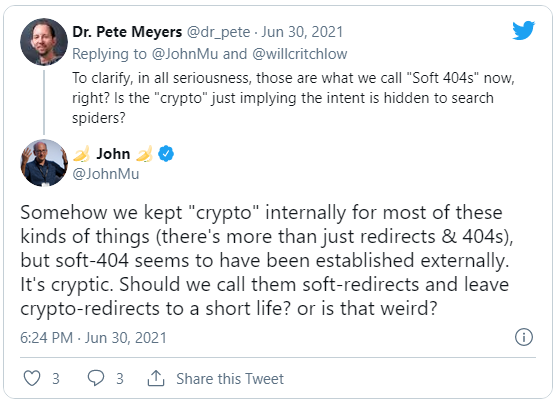 Screenshot discussione twitter su crypto redirect