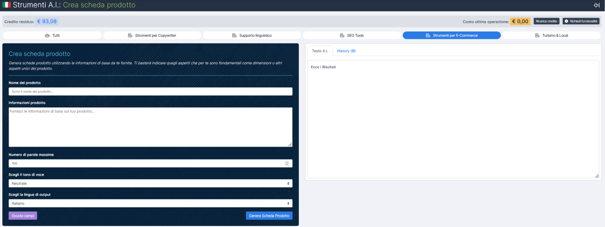 Strumenti AI per ecommerce