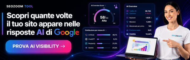 Prova subito AI Visibility di SEOZoom