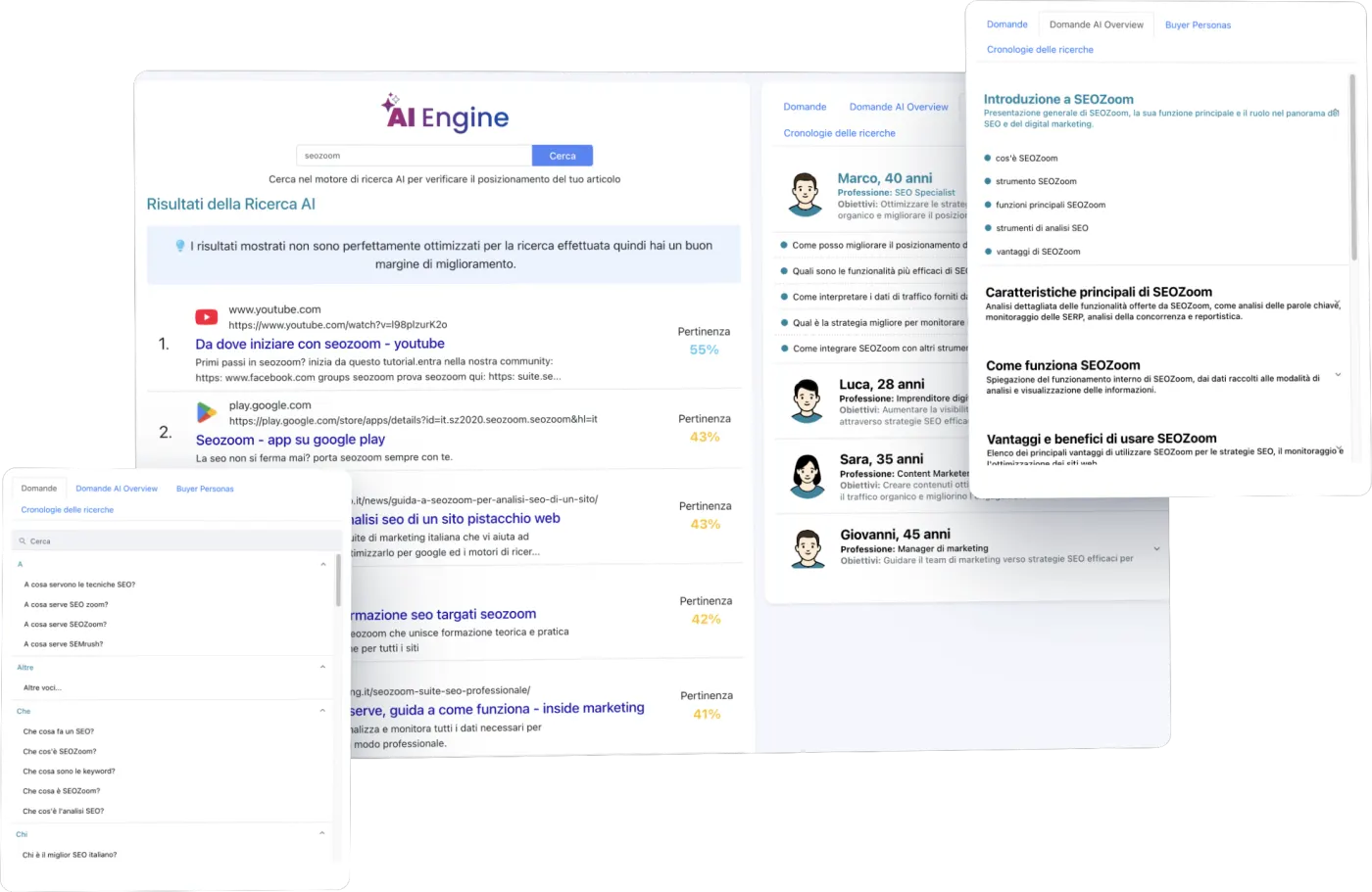 AI Engine: simulazione del posizionamento sui motori generativi