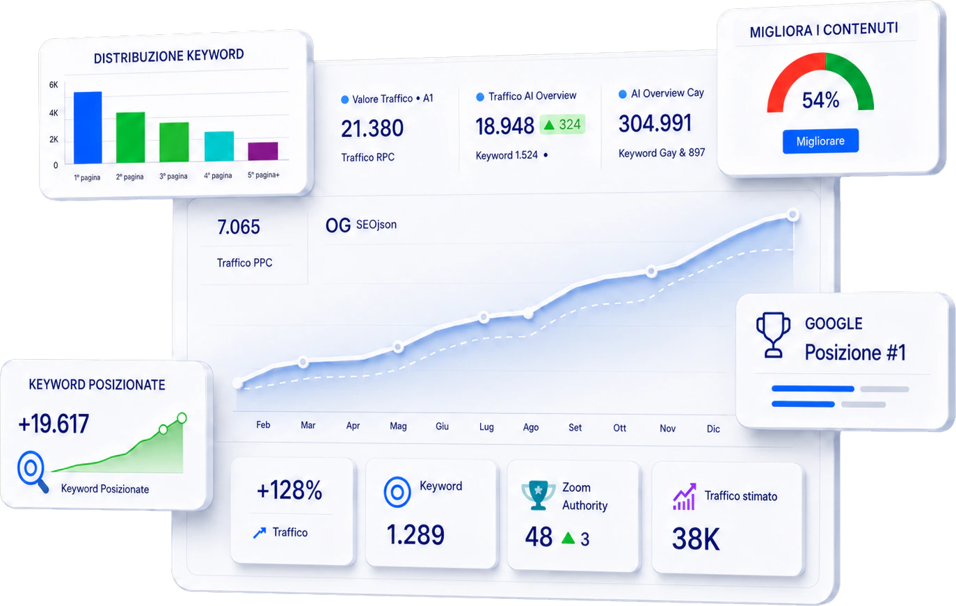 Panoramica del progetto in SEOZoom