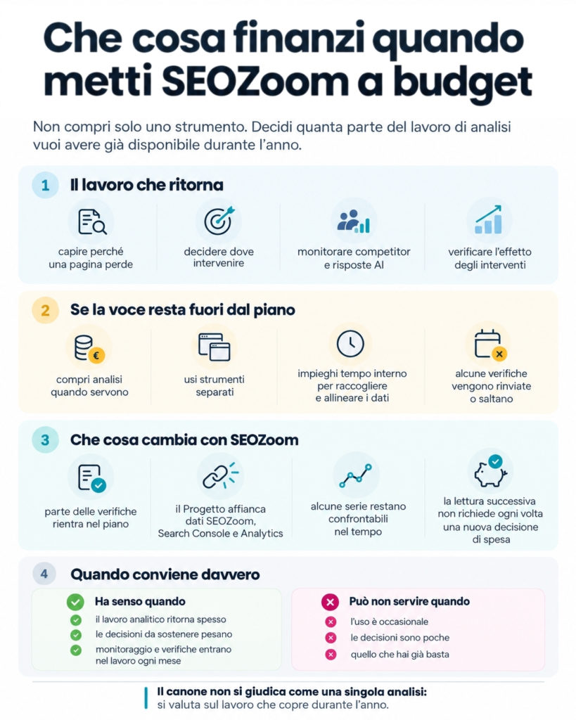 Cosa finanzi davvero con SEOZoom